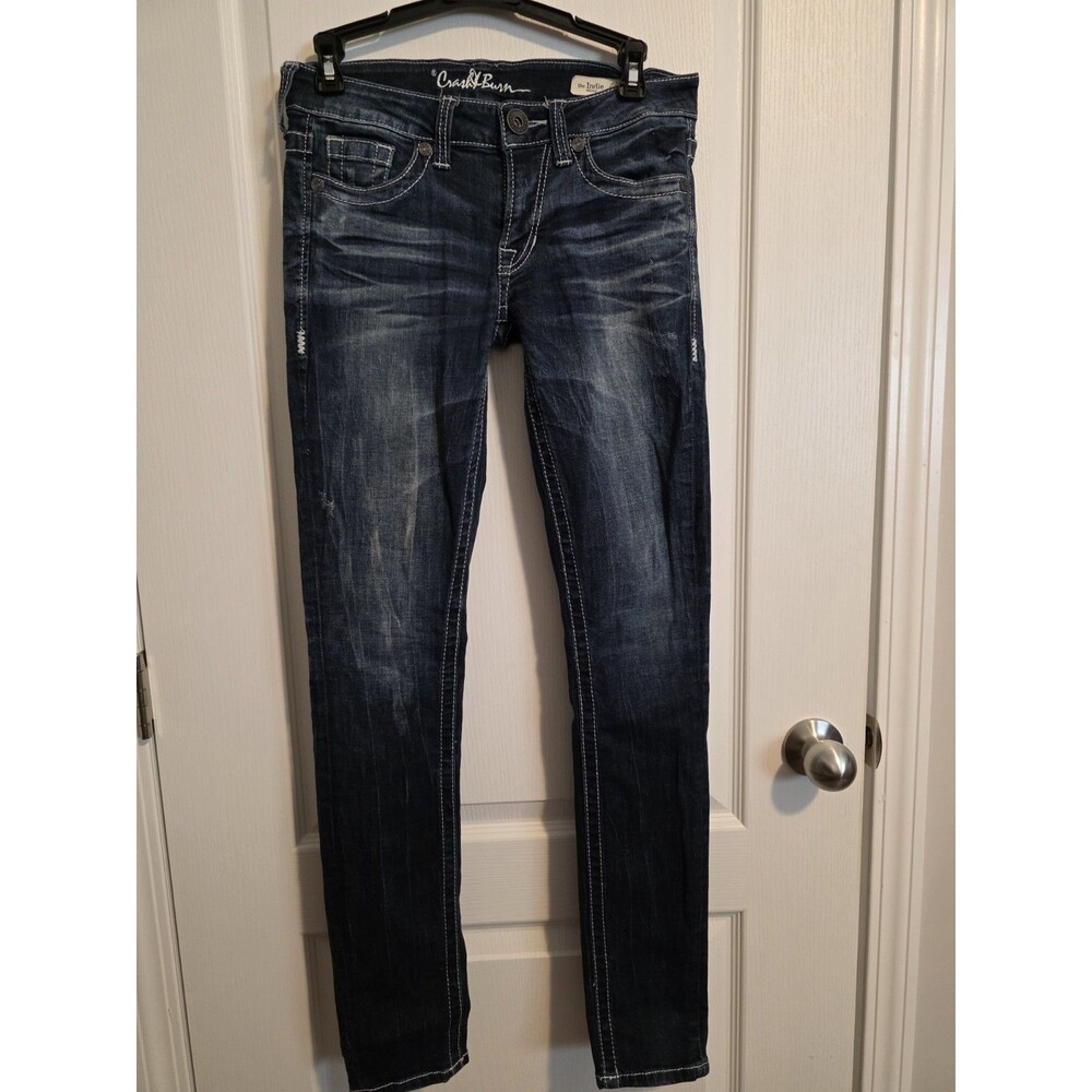 Crash & Burn - Indie skinny jeans in size 26x32  (272)